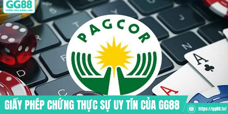 Giấy phép hoạt động chứng thực sự uy tín của GG88